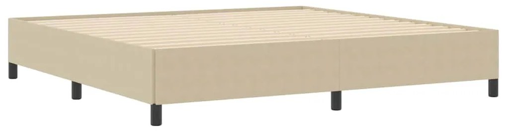 Estrutura de Cama vidaXL Verde Claro Cinza 200x200 cm Tecido Canelado