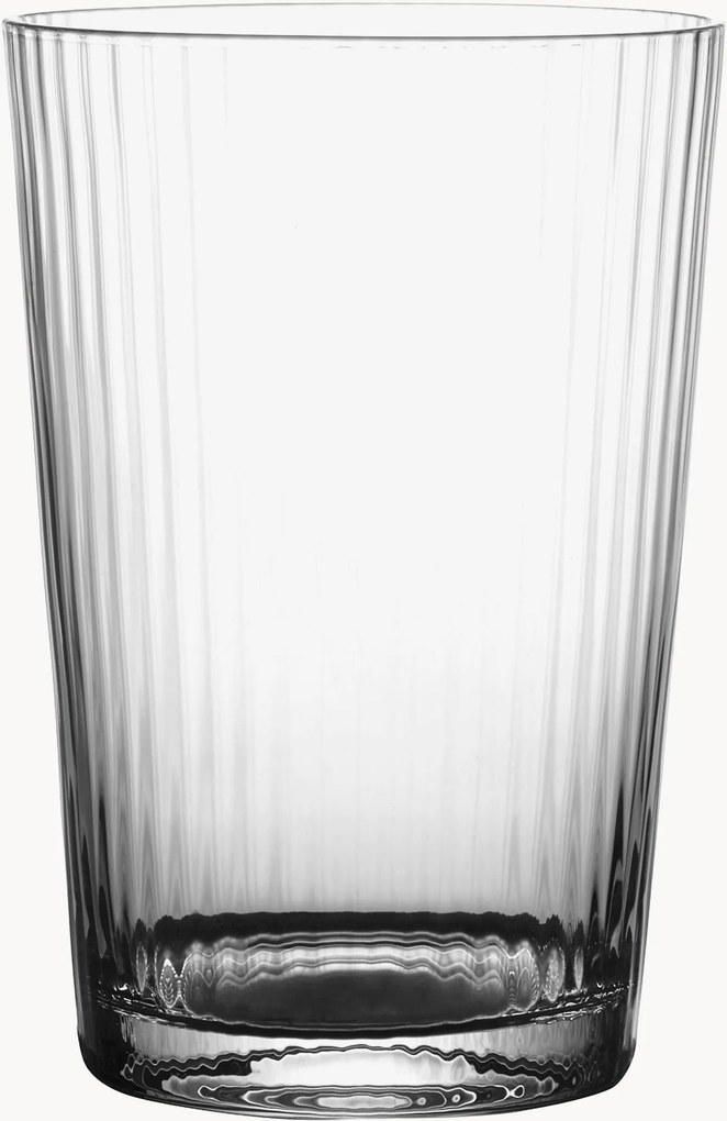 Copos em cristal artesanal Ripple, conjunto de 4
