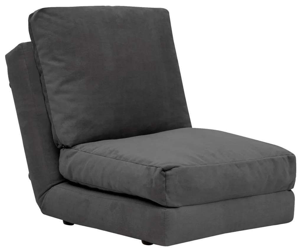 Sofá-Cama Individual Taida – Cinzento – 68x60x26 cm