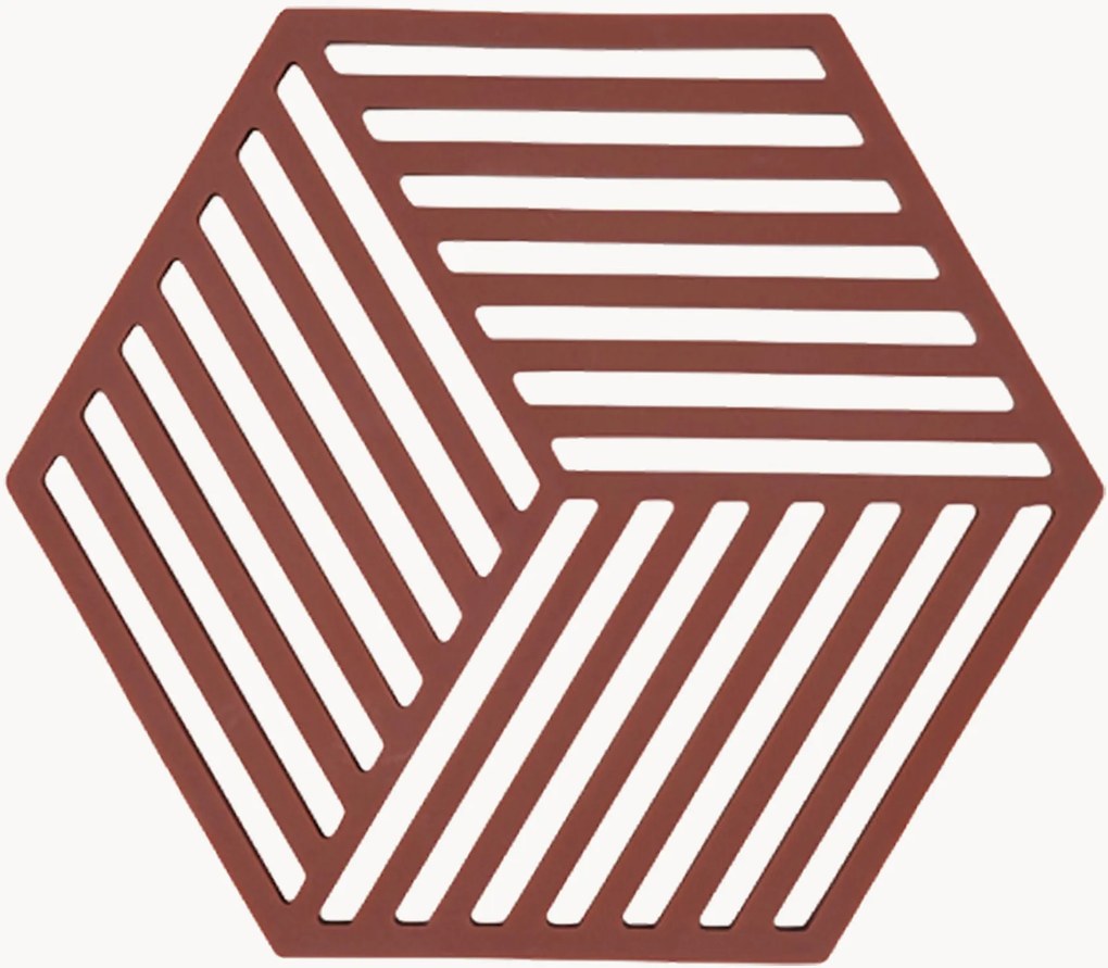 Bases para copos em silicone Hexagon, conjunto de 6
