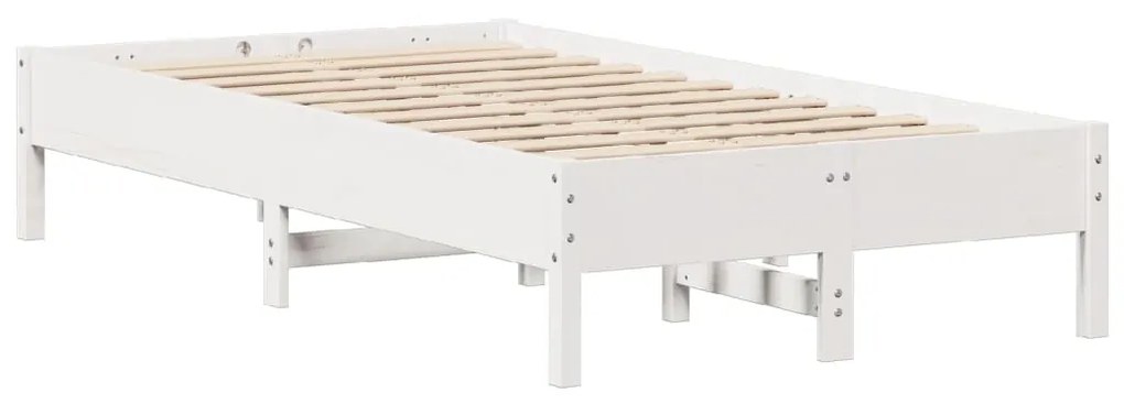 Cama sem colchão 90x200 cm madeira de pinho maciça branco