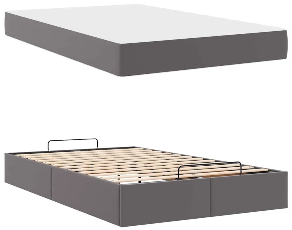 Estrutura de cama com colchão Outros Cinzeto 120 x 200 cm