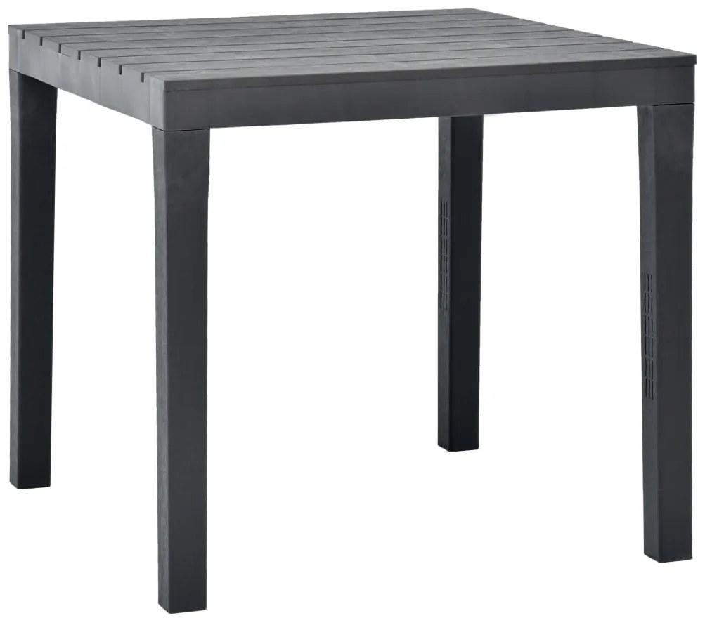 Mesa de jardim com 2 bancos plástico antracite