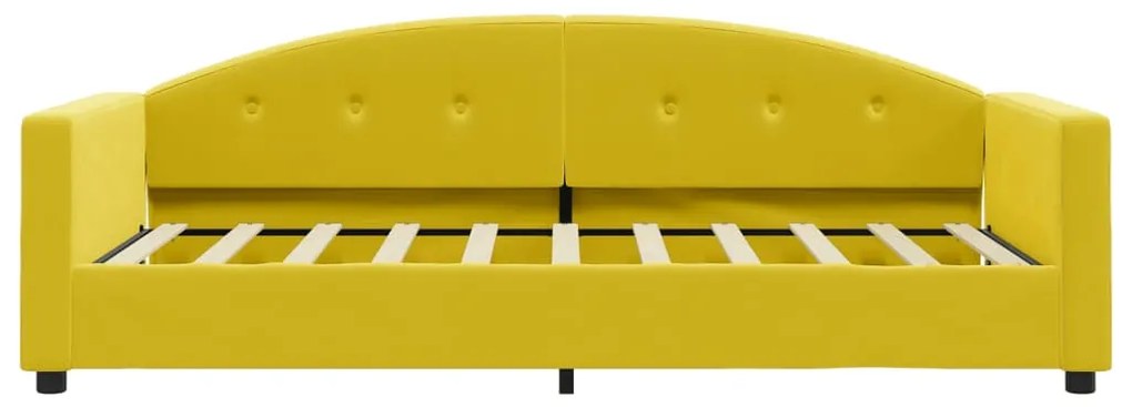 Sofá-cama 80x200 cm veludo amarelo