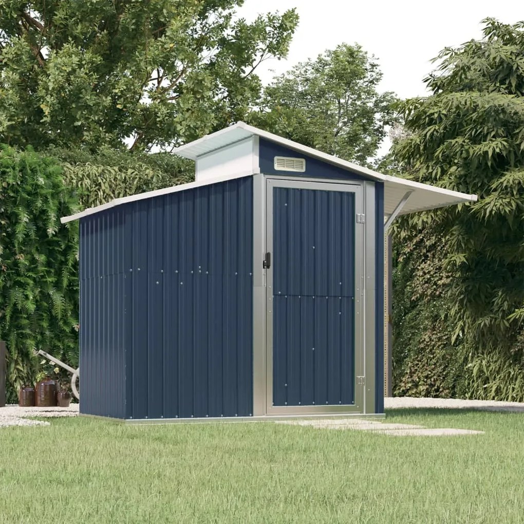 316244 vidaXL Abrigo de jardim 270x130x208,5 cm aço galvanizado antracite