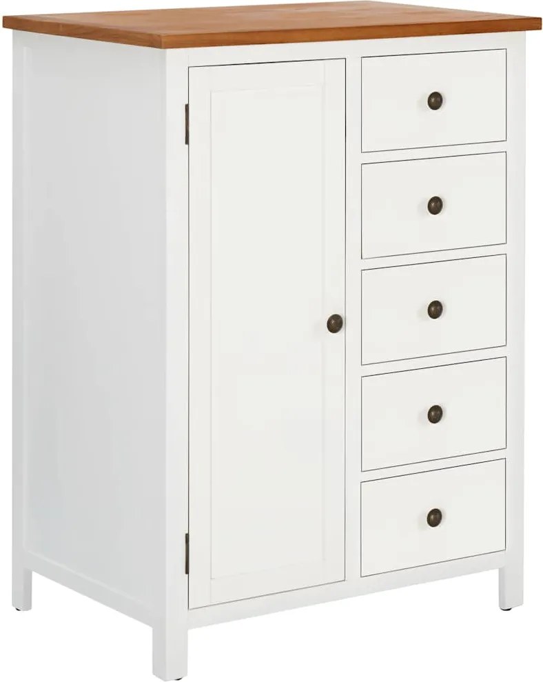 vidaXL Roupeiro 76x52x105 cm madeira de carvalho maciça