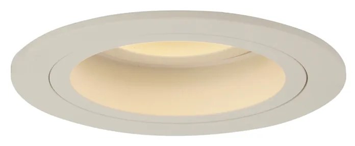 Conjunto de 6 focos embutidos modernos bege GU10 50mm giratórios e inclináveis - Chuck