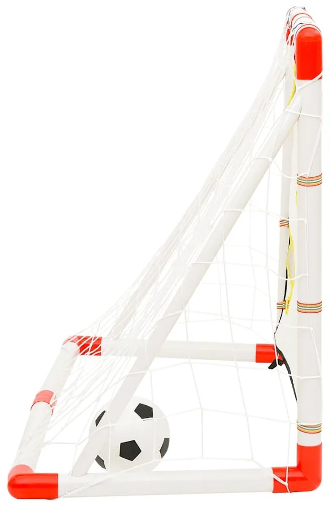 Baliza de futebol infantil com parede de golos 120x51x77,5 cm
