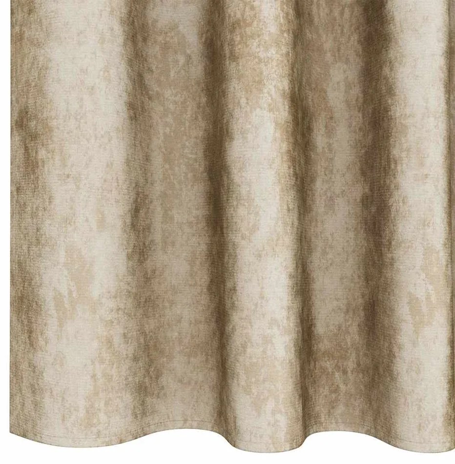 Cortinas de Veludo 2 pcs com Ilhós Creme 225x140 cm