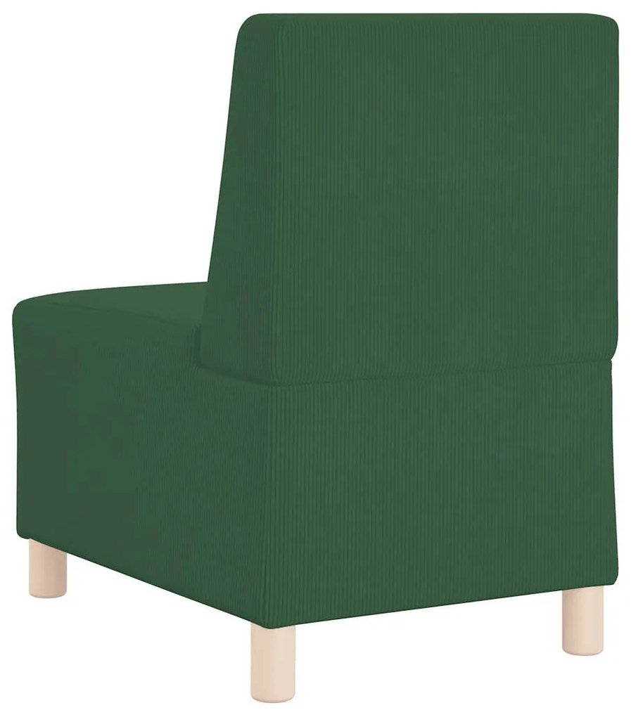 Poltrona 55 cm tecido corduroy verde selva