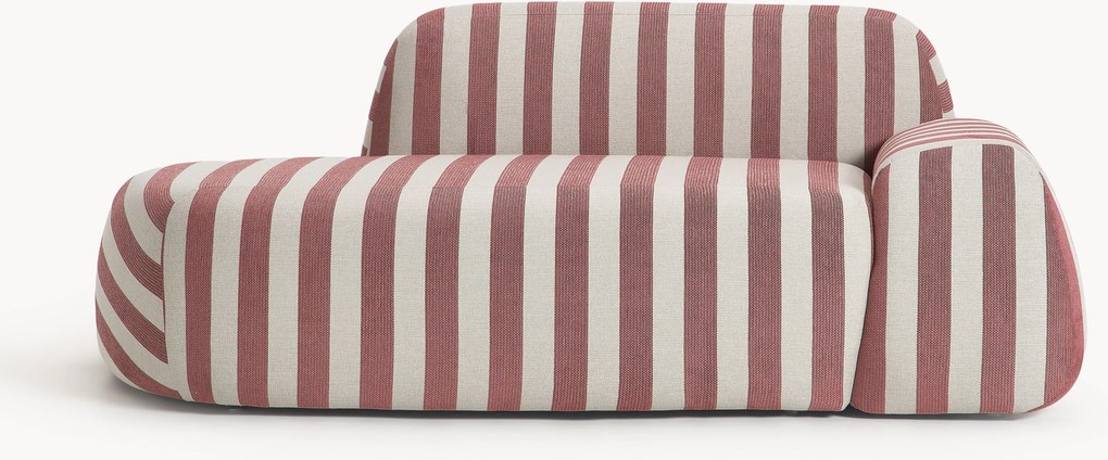 Chaise longue às riscas Wolke (2 lugares)