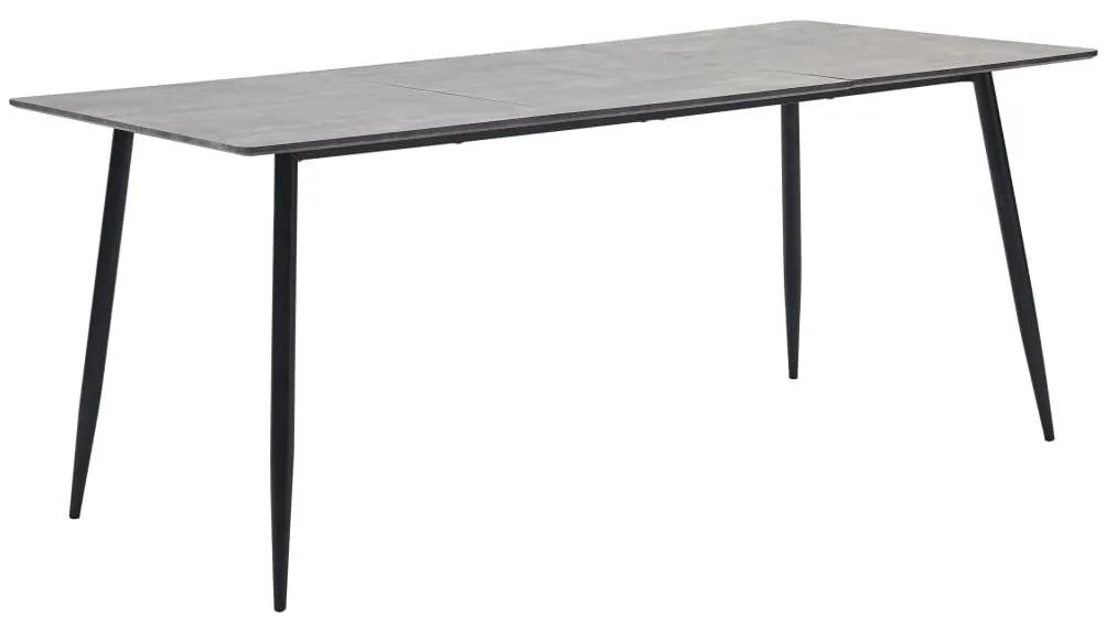 Mesa de jantar 180x90x75 cm MDF cinzento
