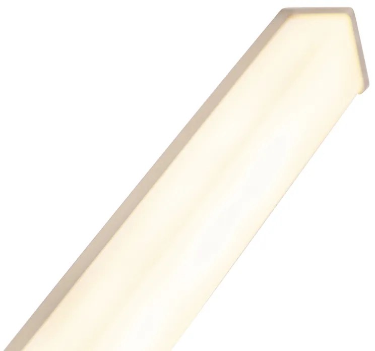 LED Candeeiro de parede moderno para casa de banho em aço 92 cm IP44 - Cascada Moderno