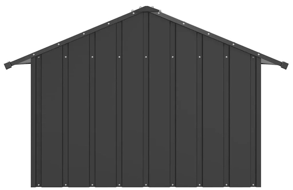 Casota para cães com telhado 83x130x85 cm aço galvanizado