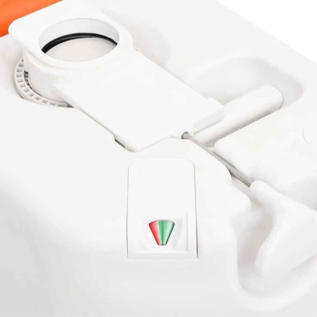 Sanita integrada p/ campismo 24+17 L PEAD e esmalte branco