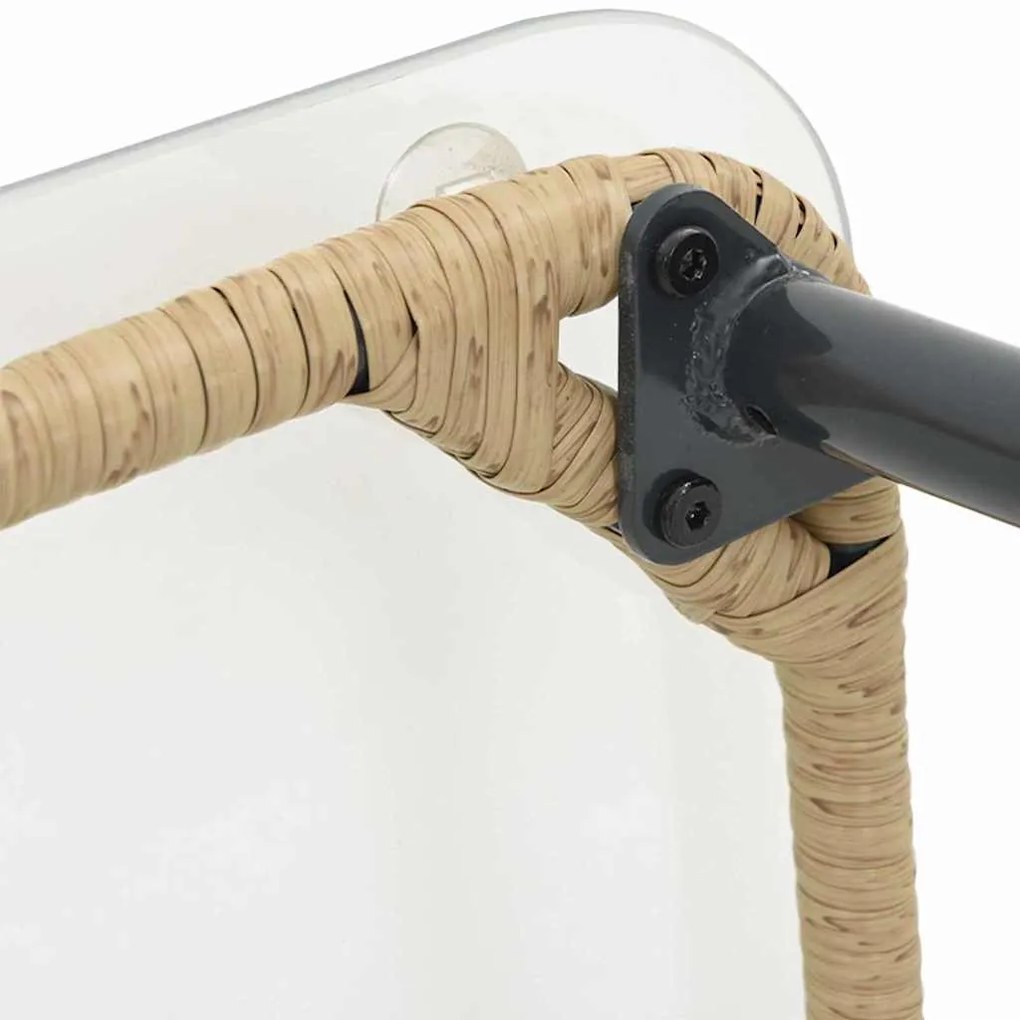 Mesa de Jardim Natural 80 x 40 x 45 cm Rattan Sintético
