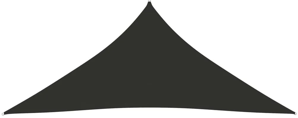 Para-sol estilo vela tecido oxford triangular 5x7x7 m antracite