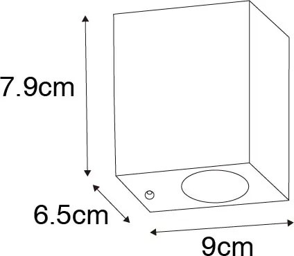 Candeeiro de parede moderno ouro antigo IP44 - Baleno