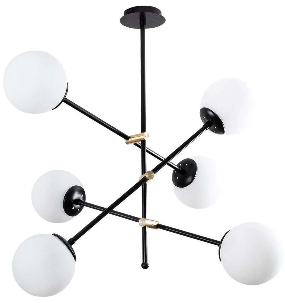 Chandelier Martı – Preto – Diâmetro 82 cm