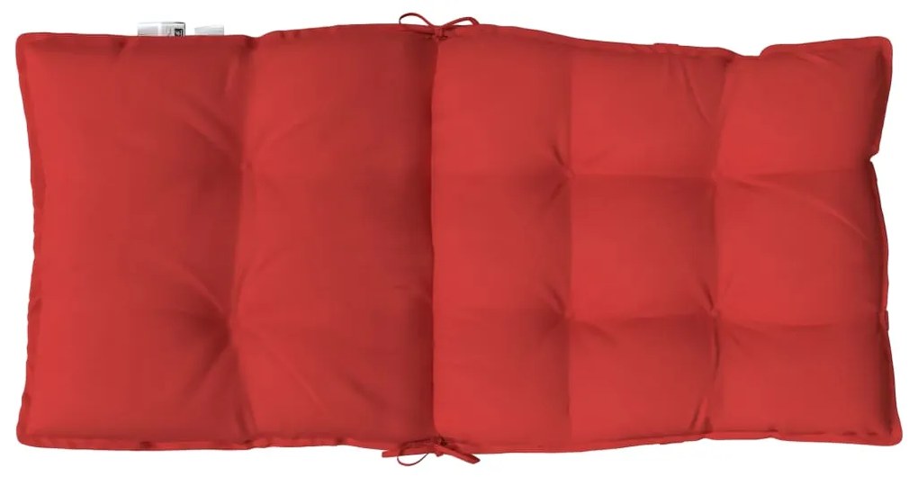 Almofadões cadeira encosto baixo 6 pcs tecido oxford vermelho