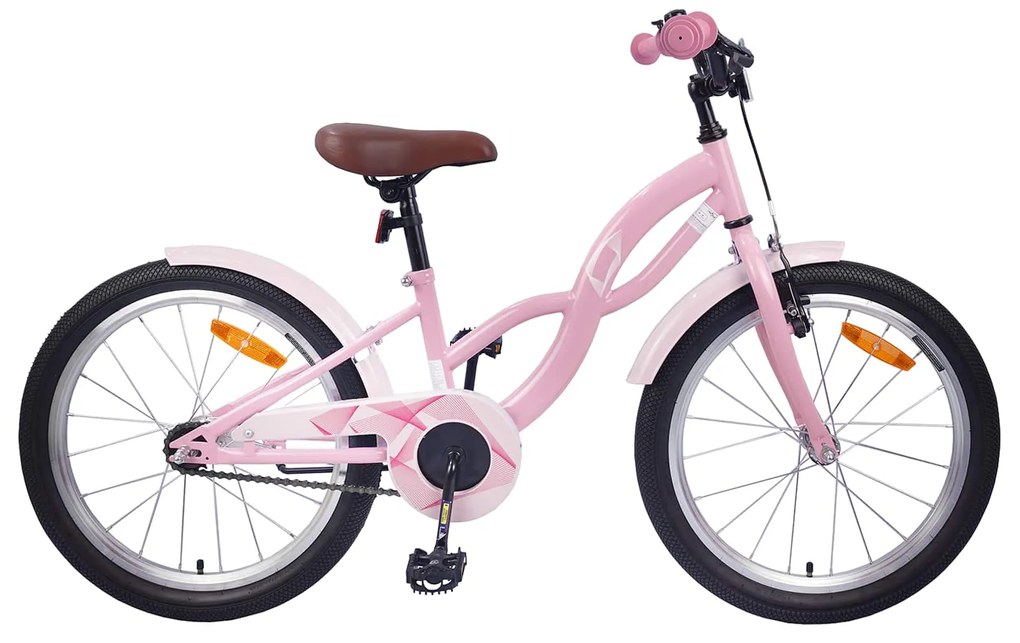 vidaXL Bicicleta Infantil 20 Polegadas para 6-11 Anos Rosa Claro