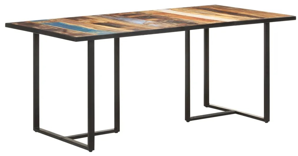 Mesa de jantar 180 cm madeira recuperada maciça
