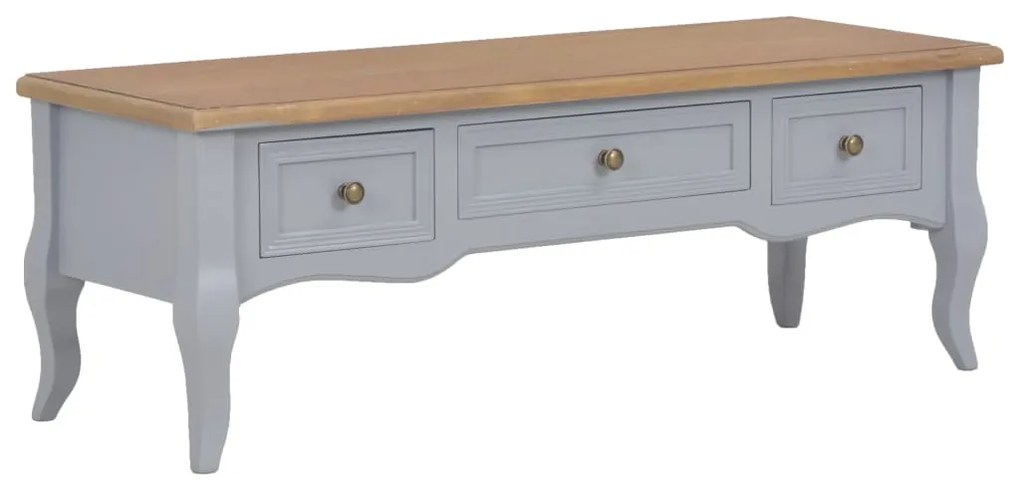 vidaXL Móvel de TV 100x35x35 cm madeira cinzento