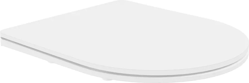 Mexen tampa de sanita de queda suave slim, duroplast, branca mate - 39740001