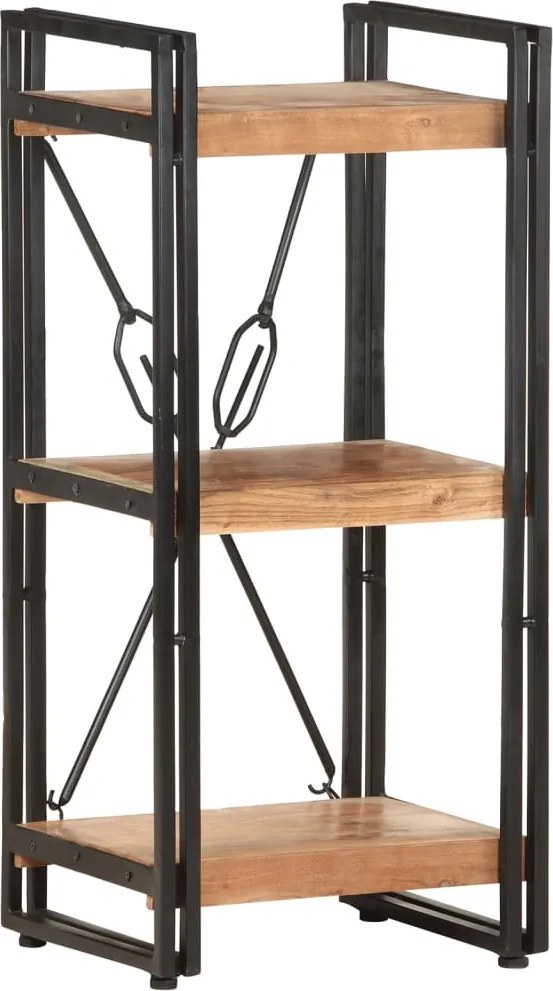 vidaXL Estante com 3 prateleiras 40x30x80 cm madeira de acácia maciça