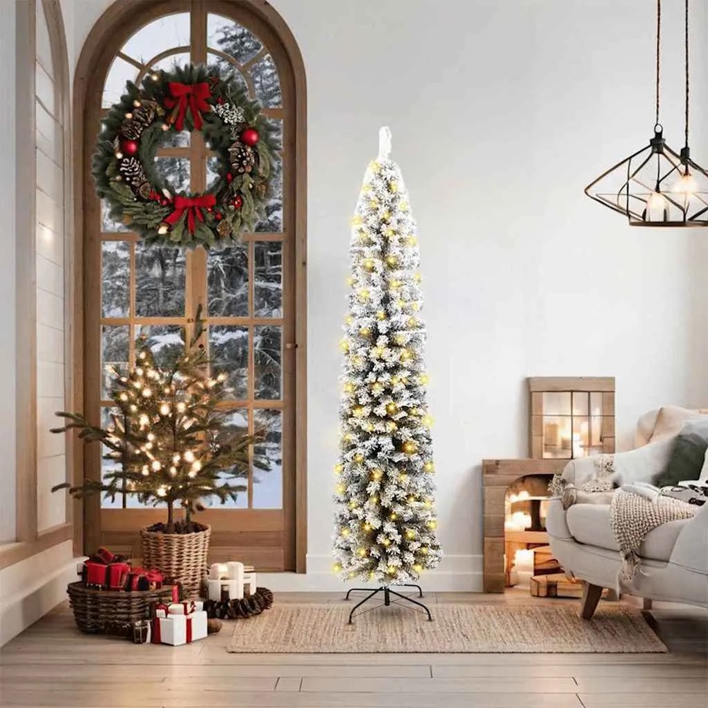 vidaXL Árvore de Natal Artificial Verde 180 cm PVC e Aço e Plástico