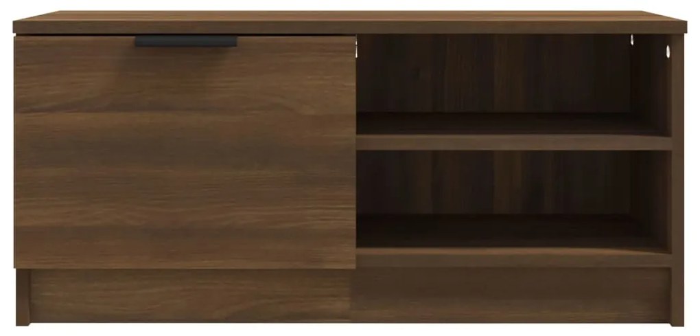 Móvel p/ TV 80x35x36,5cm madeira proc. cor carvalho castanho