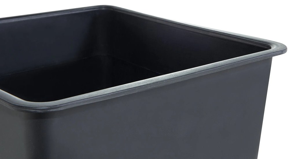 Conjunto de 3 vasos internos pretos 42 x 42 x 38 cm BALZO Beliani