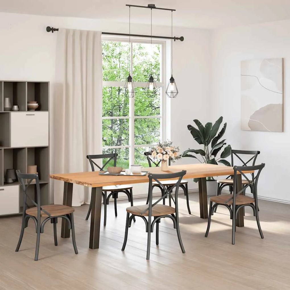 Pés de mesa de console 4 peças aço natural 72 cm aço