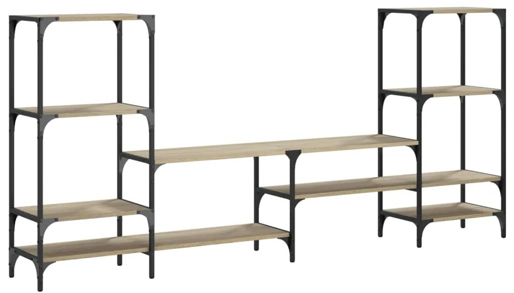 Armário TV 206,5x28,5x95cm derivados de madeira carvalho sonoma