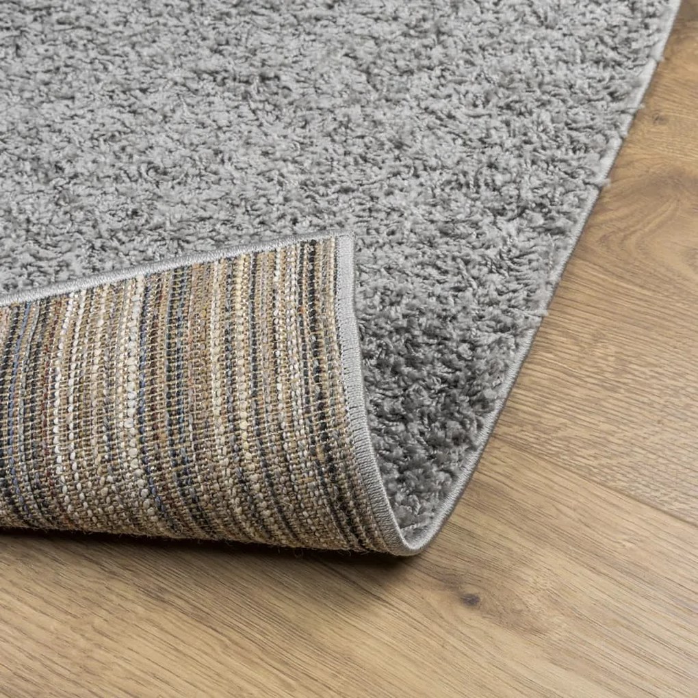 Tapete shaggy de pelo alto PAMPLONA 160x230 cm cinzento
