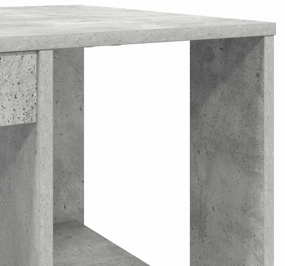 Secretária Cinza Cinza Concreto