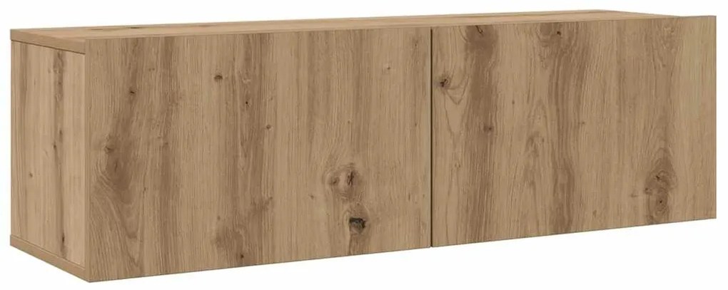 Conjunto de Estantes para TV 8 pcs carvalho artisiano