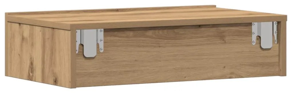 Mesa de cabeceira em carvalho artesanal 60x35 cm