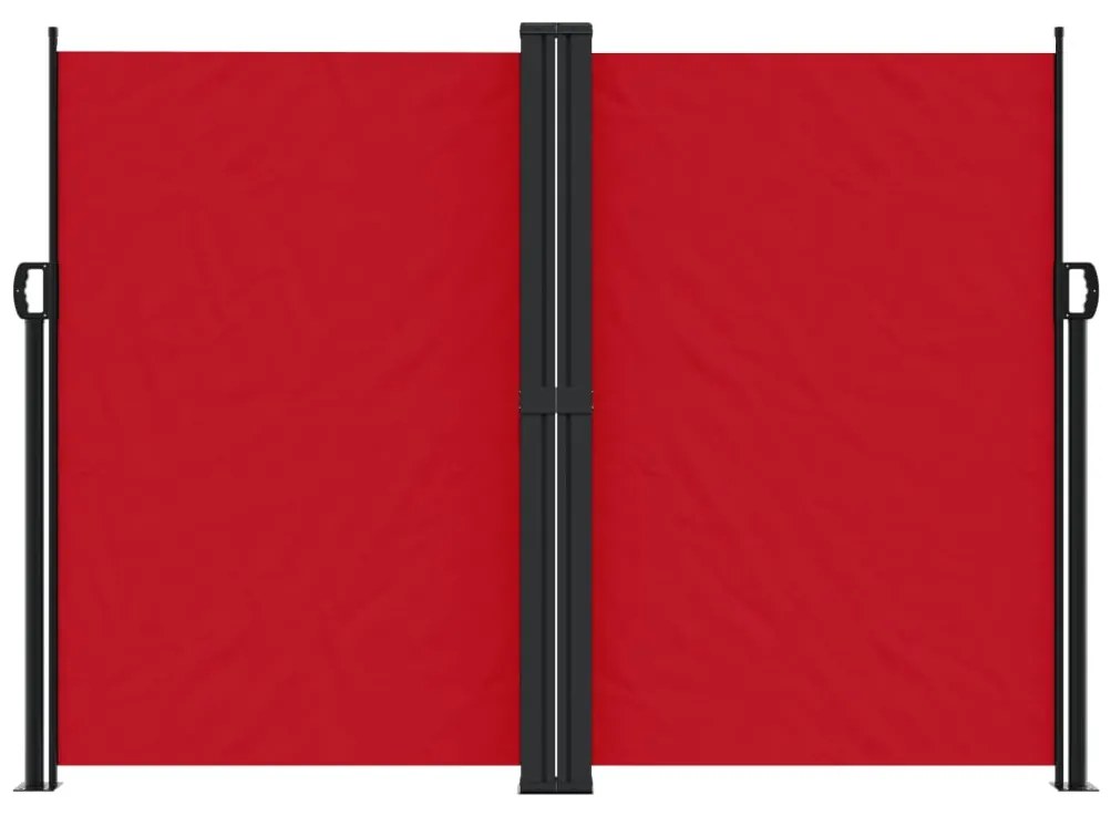 Toldo lateral retrátil 180x1000 cm vermelho