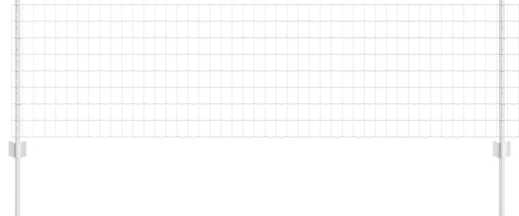 vidaXL Cerca e Poste Prateado 0,6 x 10 m Aço
