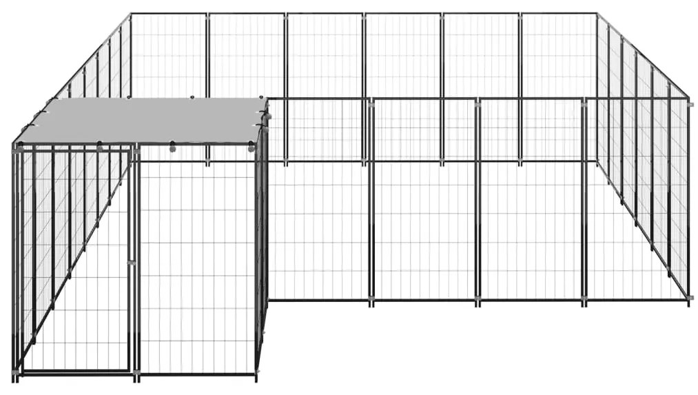 Canil 12,1 m² aço preto