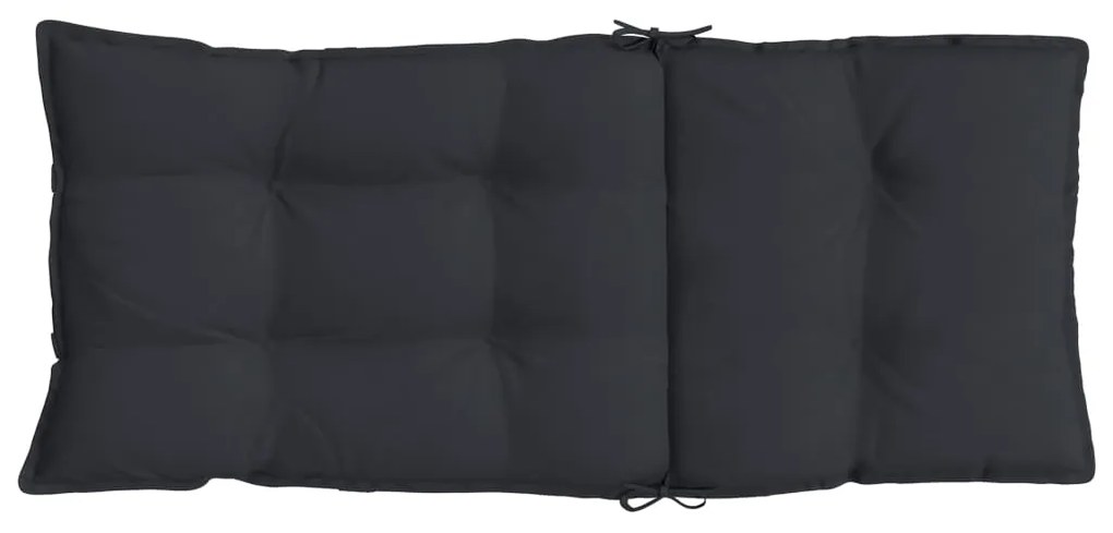 Almofadões p/ cadeira encosto alto 2 pcs tecido oxford preto