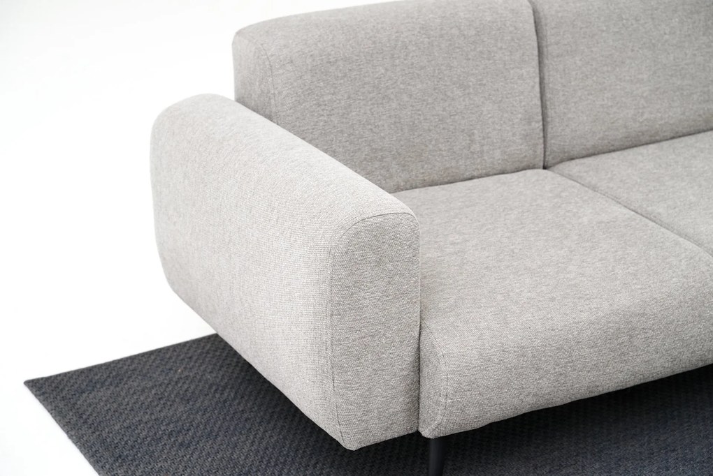 Sofá de 3 Lugares Side – Cinzento Claro – 235x77x82 cm