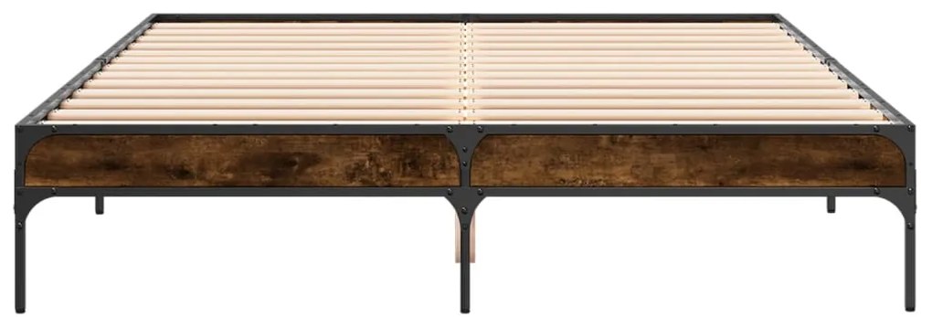 Estrutura de cama 160x200 cm derivados madeira/metal