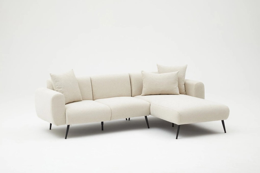 Sofá de Canto Side – Creme – 252 cm