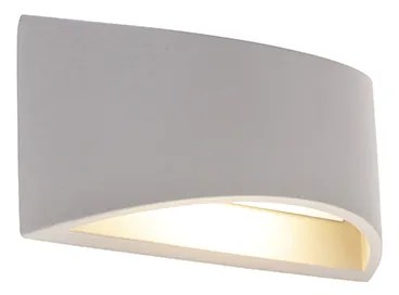 Candeeiro de parede industrial cinzento em betão - Creil Industrial