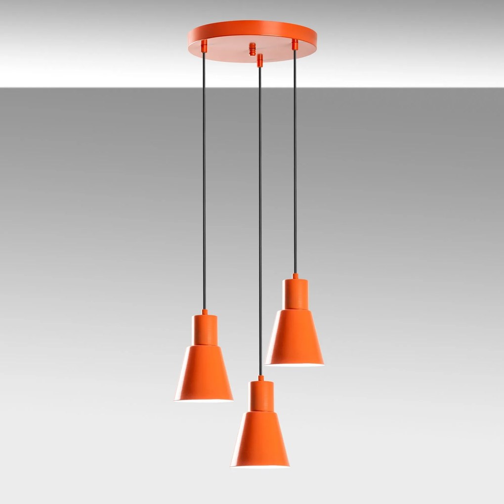 Chandelier Konikkem – Laranja – Diâmetro 40 cm