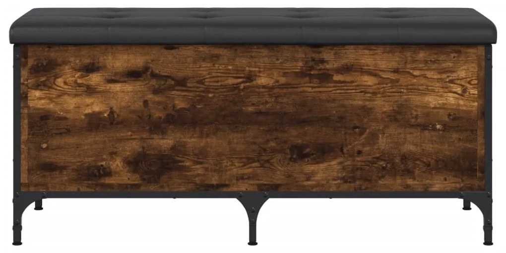 Banco arrumação 102x42x45 cm derivados madeira carvalho fumado