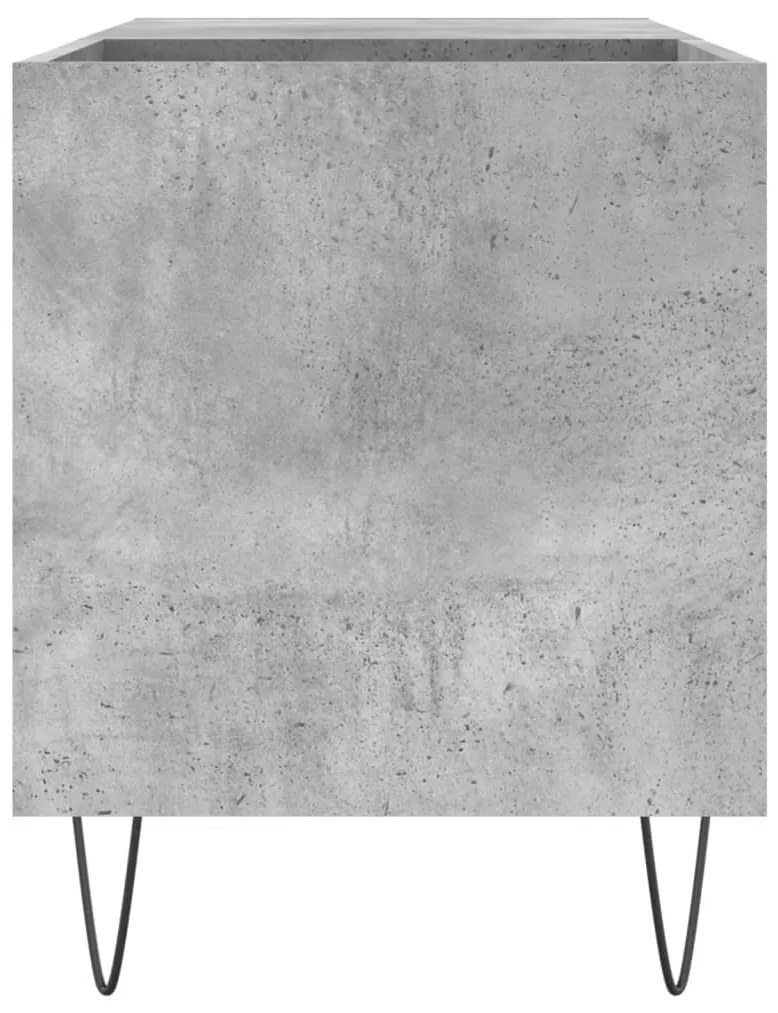 Armário p/ discos 85x38x48 cm deriv. madeira cinzento-cimento