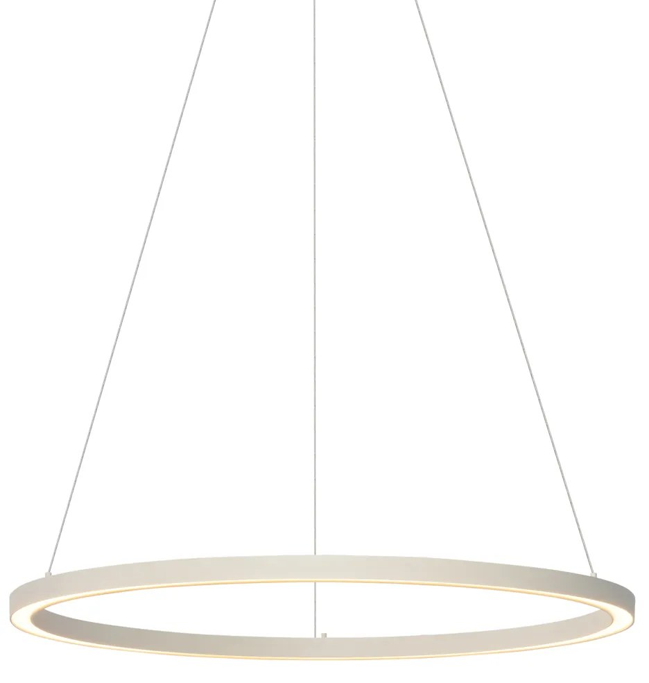 Candeeiro de Suspensão de Design Bege 80cm com LED Regulável em 3 Níveis - Girello